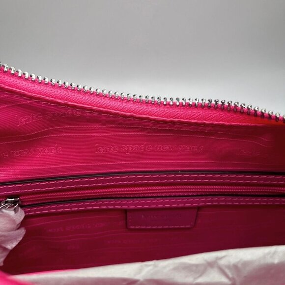 KATE SPADE SAM ICON KSNYL NYLON SMALL SHOULDER BAG IN PINK CLOUD - OS - Picture 12 of 12